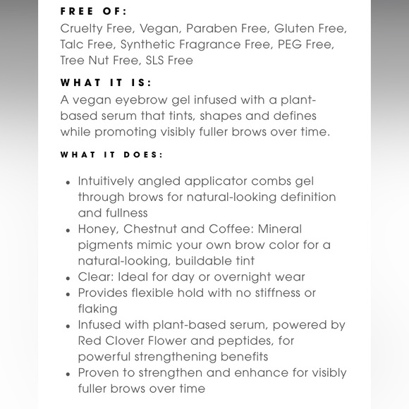 NWT bareMinerals Strength & Length Serum-Infused Brow Gel, Coffee - Picture 10 of 11